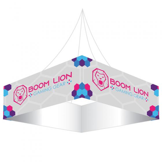 Personalized Hanging Banner 8ft Triangle 24 Insde & Outside Graphic Package Hardware & Graphic Personalized Hanging Banner 8ft Triangle 24 Insde & Outside Graphic Package Hardware & Graphic